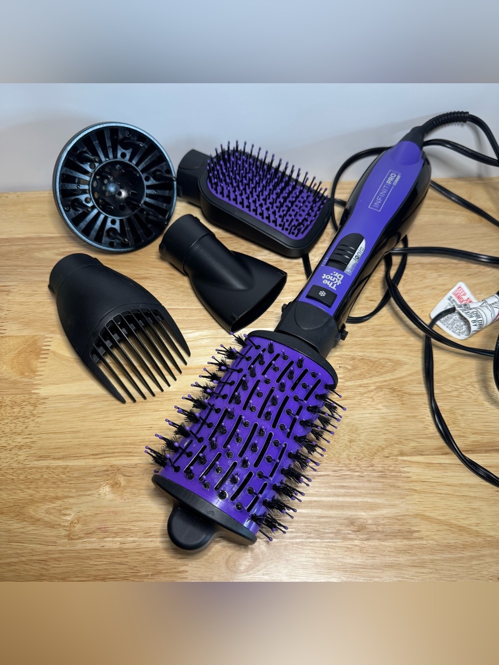 The Knot Dr by Conair All-in-One Dryer Brush 5 Attachments Hair Styling Beauty